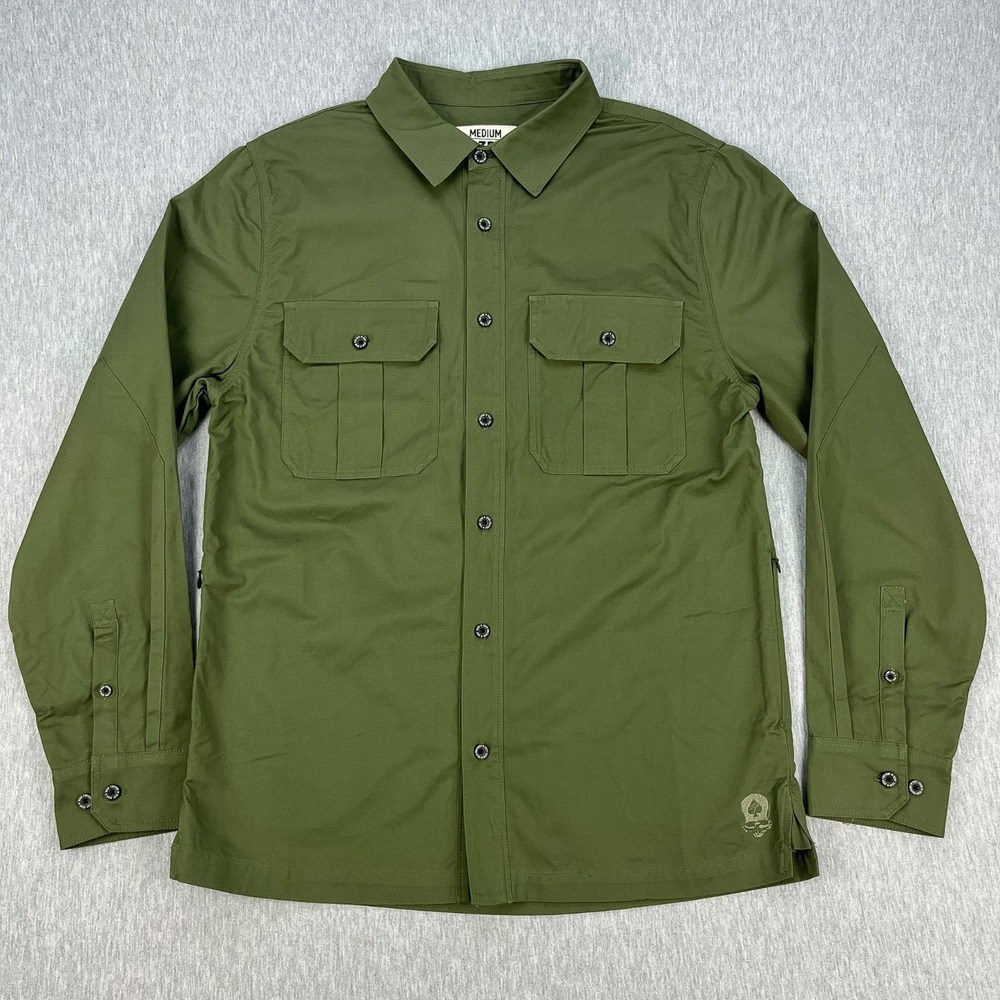Zero Foxtrot Utility Field Shirt Mens M Olive Army Green Smuggler Pockets NEW